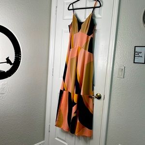Bar lll size 8 maxi dress with splits and spaghetti straps.